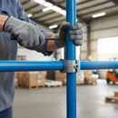 Dark Sea Green Premium 90° Clamp On Crossover Joiner for 48.3mm Tubing - Heavy Duty Connector for Structural Applications
