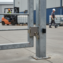 Dark Gray Premium Weld In Dead Lock for 30 x 30mm Box Section with Double Throw Mechanism and Euro Cylinder