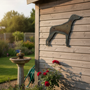 Rosy Brown Premium Doberman Silhouette Wall Art - 210 x 175mm Decorative Piece for Home or Office