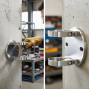 Gray Premium 304 Round Wall Bracket for 42.4mm Tubing - Durable and Reliable Support Solution