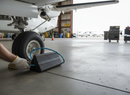 White Smoke Premium Rubber Aircraft Wheel Chock with Carry Rope, 170 x 155 x 333 mm, 9 kg Heavy Duty Design