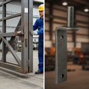 Dark Olive Green Premium Hinge Plate Bracket with 12mm Pin, 100mm x 40mm Dimensions, Heavy Duty Construction for Reliable Performance