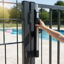 Lavender Premium Child Safe Magnetic Latch for Gates - Weather Resistant, Durable Design with Strong Magnetic Force and Adjustable Features