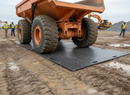 Dim Gray Heavy Duty Ground Mat 2440mm x 100mm x 12mm - 30 Tonnes Load Capacity with 28kg Weight for Industrial Use