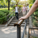 Dark Gray Premium 40mm x 8mm Plastic Handrail Capping Brown - 25m Coil with Scratch and Abrasion Resistance