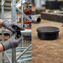 Rosy Brown Premium Plastic End Cap for 48mm Diameter Tube with 3.2-5mm Wall Thickness for Durable Closure