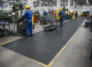 Dim Gray Premium Narrow Ribbed Matting for Horsebox Flooring and Kennels - 12M Length, Resilient Rubber Compound, Heavy Duty Construction