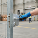 Dark Gray Premium Anti-Panic Lock for 40-60mm Box Section with Stainless Steel Mechanism and Half Handle