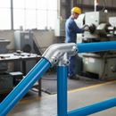 White Smoke Premium Sloping Down Tee 30-45° for 42.4mm Tube - Ideal for Handrail Applications