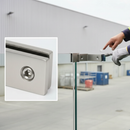 Gray Premium 316 Stainless Steel End Glass Stiffener for 12mm Glass Panels - Durable and High-Performance Support Solution