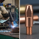 Dim Gray Professional Welding Contact Tip ECU M6 x 28mm for 0.8mm Wire - High-Performance Replacement Component