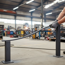 Dark Gray Premium 30 x 30mm Plain Box Section Sweep with 2500mm Length and 500mm Rise for Versatile Applications
