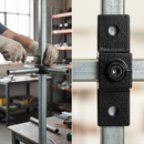 Dark Slate Gray Premium Double Lugged Fixed Bracket for 25mm Square Box Section - Durable and Versatile Panel Mounting Solution