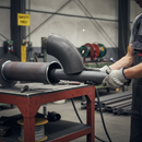 Dark Slate Gray Premium 90° Weld Bend for 114.3mm Outside Diameter Tube with Smooth Finish for Easy Installation