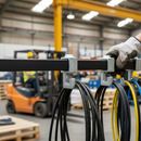 Black Premium Straight Hook Square Key Clamp for 25mm Box Section - Easy Access Chain Removal