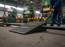 Dark Olive Green Premium Modular Hose Ramp Wedge for Hoses Up to 180mm - 540 x 400 x 160 mm Dimensions and 44 Tonnes Load Capacity