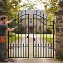 Rosy Brown Premium Heavy Duty Gate Top Scroll 975mm x 280mm with 12x6mm Flat Bar for Durability and Strength