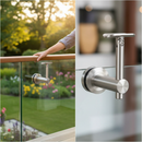 Dark Olive Green Premium 304 Stainless Steel Adjustable Handrail Bracket for 42.4mm Glass Rail Installation