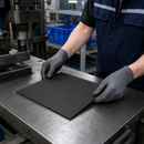 Black 2mm Black Solid Rubber Sheet – General Purpose NR/SBR Rubber Matting | Waterproof, Flexible & Durable