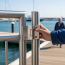 Lavender Premium 316 Stainless Steel Gate Hinge for 42.4mm Tube - Durable and Weather-Resistant Design for Secure Gate Operation