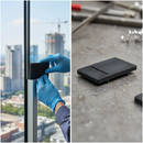 Dark Gray Premium Aluminium Glass Stiffener Rubber for 15.00mm to 17.52mm - Sold as Pairs for Versatile Applications