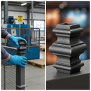 Dark Slate Gray Premium Heavy Duty Collar 40mm x 70mm with 16.5mm Square Hole for Secure Installation
