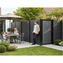 Dark Slate Gray Premium Composite Fence Board with UltraShield Technology - 2000mm x 148mm, Anthracite Grey for Gates and Fences