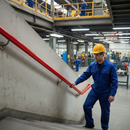 Dark Sea Green Premium 40mm x 8mm Plastic Handrail Capping in Red - 25m Coil with Scratch and Shock Resistance