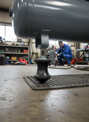 Dark Slate Gray Premium Heavy Duty Seat Bollard for Removable Cushion Seats in Buses and Coaches - Compact Dimensions 57 x 33 x 19mm