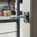 Light Gray Professional Adjustable Gate Hinge M18 x 135mm Thread with 400kg Weight Limit for Heavy Duty Applications