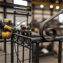Black Premium 40 x 10mm Forged Scroll End for Versatile Applications and High Durability