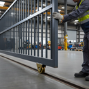 Dim Gray Premium 120mm Box Section Slider Wheel for 20mm Diameter Track with 700kg Weight Capacity