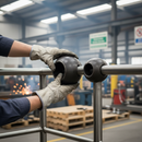 Light Slate Gray Premium 90mm Diameter Tubular Ball Fitting for 48mm Diameter Hole - High-Performance and Durable Connector