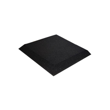 Black Interlocking Cushioned Rubber Safety Tiles for Kids' Play Areas