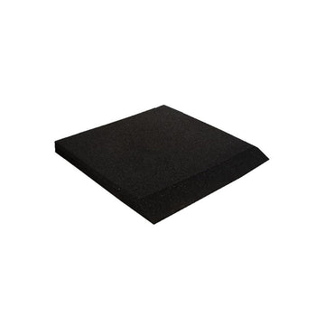 Black Interlocking Cushioned Rubber Safety Tiles for Kids' Play Areas