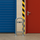 Sienna 48mm Diameter Door Guard – Heavy Duty Steel Door Stop with Rubber Shock Absorber | Wall Protection for Commercial & Industrial Use
