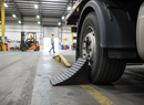 Black Premium Heavy Duty Vehicle Wheel Chock with Solid Rubber Construction, Moulded Handle, and 20 Tonnes Max Load Capacity - 260 x 160 x 190 mm