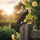 Black Premium Cockateil Silhouette 200mm x 235mm - Ideal for Artistic Displays and Decorative Uses