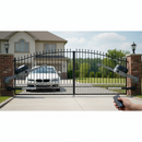 Light Gray Premium 24V Electromechanical Pivoting Arm Kit for Gates Up to 2.8m with Digital Controller and Safety Features