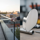 White Smoke Premium Aluminium End Cap for 42.4mm Slotted Tube with 1.5mm Wall Thickness for Secure Closure and Protection
