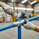 Dark Gray Premium Long Slope Tee 11-29° for 48.3mm Tube - Ideal Connection for Rails - High-Quality Professional Grade for Industrial and Commercial Applicat...