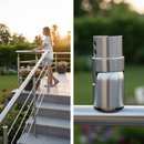 White Smoke Premium Adjustable Upward Elbow 25-55 Degrees for 42.4mm Slotted Tube - High-Performance Fitting