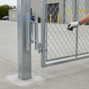 Dark Gray Professional Pre Welded Sprung Gate Hinge Set for 48.3mm Tube - 1060mm Length and High Durability