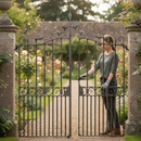 Dim Gray Premium Gate Top Scroll 865 x 310mm with 12x6mm Flat Bar for Robust Fencing Solutions