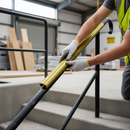 Light Gray Premium 40mm x 8mm Plastic Handrail Capping in Gold - 25m Coil, Scratch and Stain Resistant