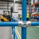 Dark Gray Premium 4 Way Cross Piece for 26.9mm Tube - Ideal for Guardrail Connections - High-Quality Professional Grade for Industrial and Commercial Applica...