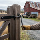 Dark Slate Gray Premium 30 x 10mm Forged Gate Crook Plain Bar with Dimensions for Versatile Applications