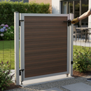 Dark Slate Gray Premium Composite Gate Board 2000mm Long in Walnut Color - Heavy Duty, Reversible with Advanced Co-Extrusion Technology