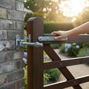 Dark Slate Gray Premium Adjustable Gate Hinge with Back Plate 140 x 40mm and M18 x 138mm Thread for Heavy Duty Applications