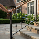 Black Premium 16mm Square Bar Picket Double Basket with Twist - 1000mm Height for Durable Fencing Solutions